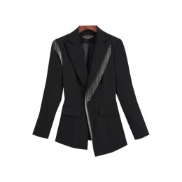 SKLS045  Order a fashionable small suit jacket, women's high-end professional suit, female temperament work clothes, president's dress, flared pants, two-piece suit   embellished blazer SKLS045  Order a fashionable small suit jacket, women's high-end professional suit, female temperament work clothes, president's dress, flared pants, two-piece suit   embellished blazer